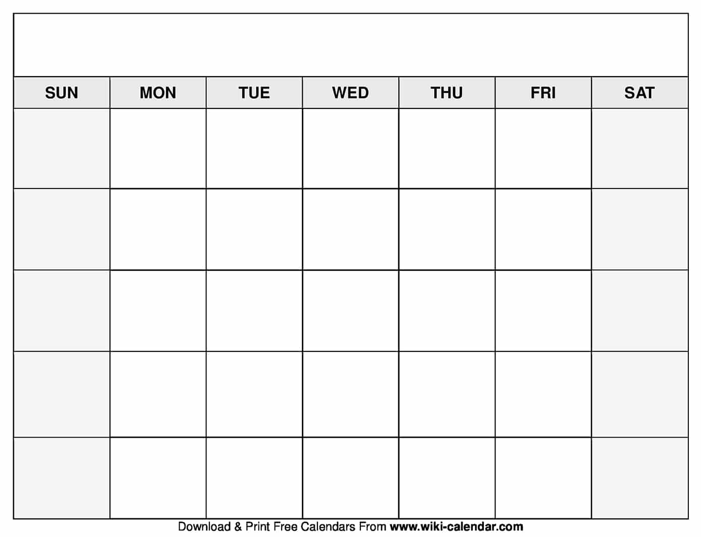 Free Printable Blank Calendar Pdf For Kids 2024 Easy to Use Calendar