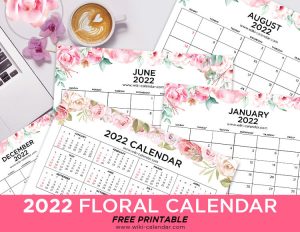 Free Printable Floral Calendar 2023 - Wiki Calendar