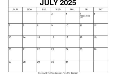 July 2025 Calendar with US Federal Holidays